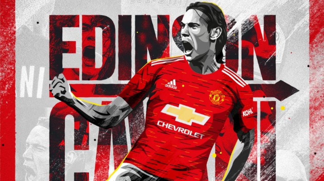 Edison Cavani, delantero uruguayo. 