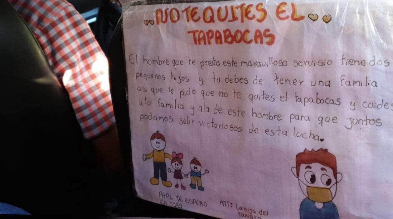 Carta de la pequeña. 