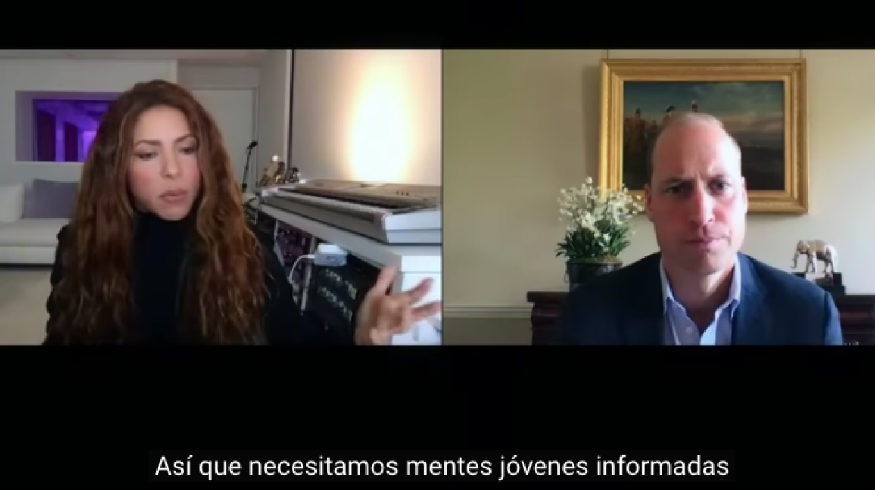 Shakira dialogó con el Príncipe William.