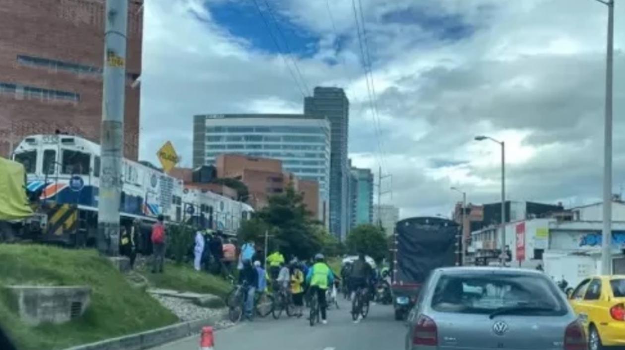 Lugar donde se presentó el accidente con el tren. 