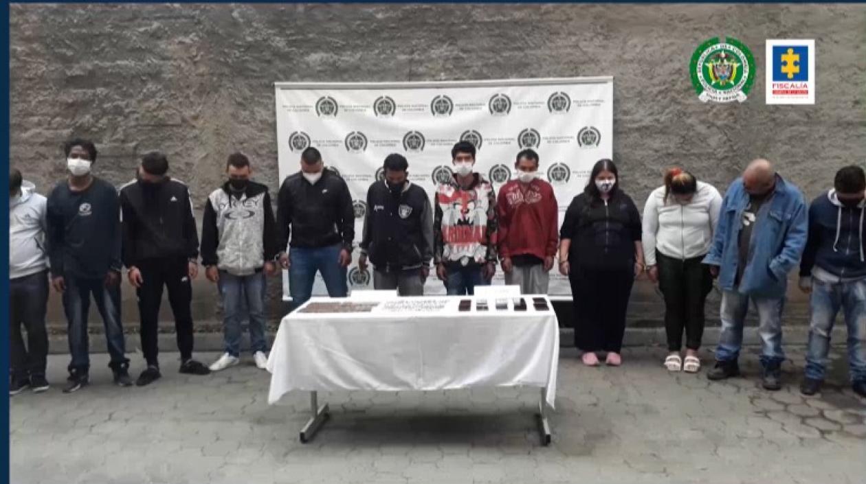 Una de las bandas desarticuladas por las autoridades. 