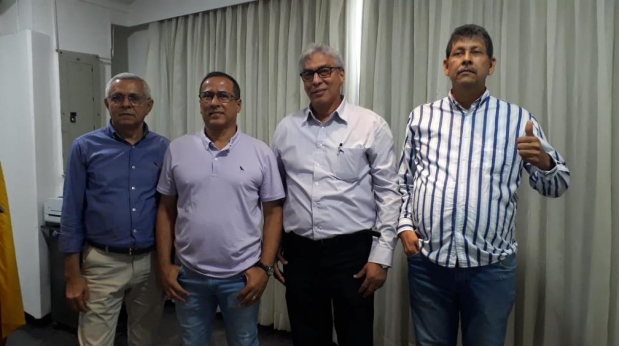 Cuatro de los representantes.