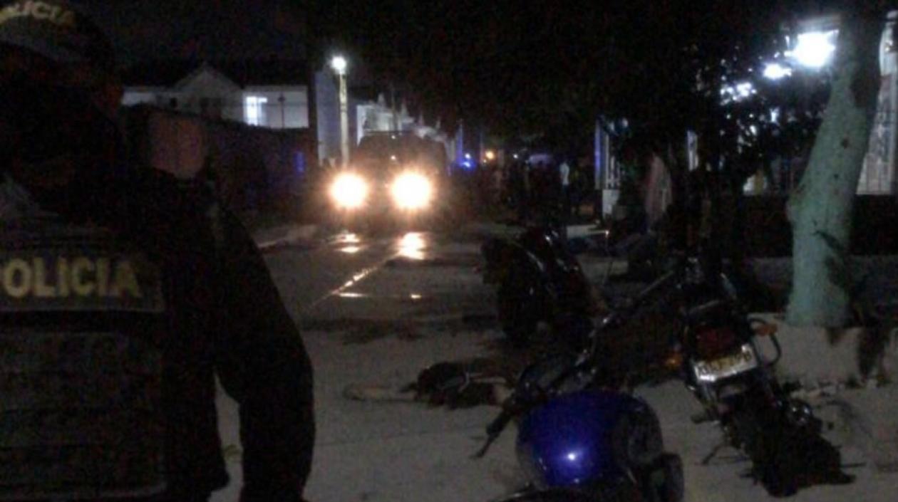 Lugar donde ocurrió el doble crimen.