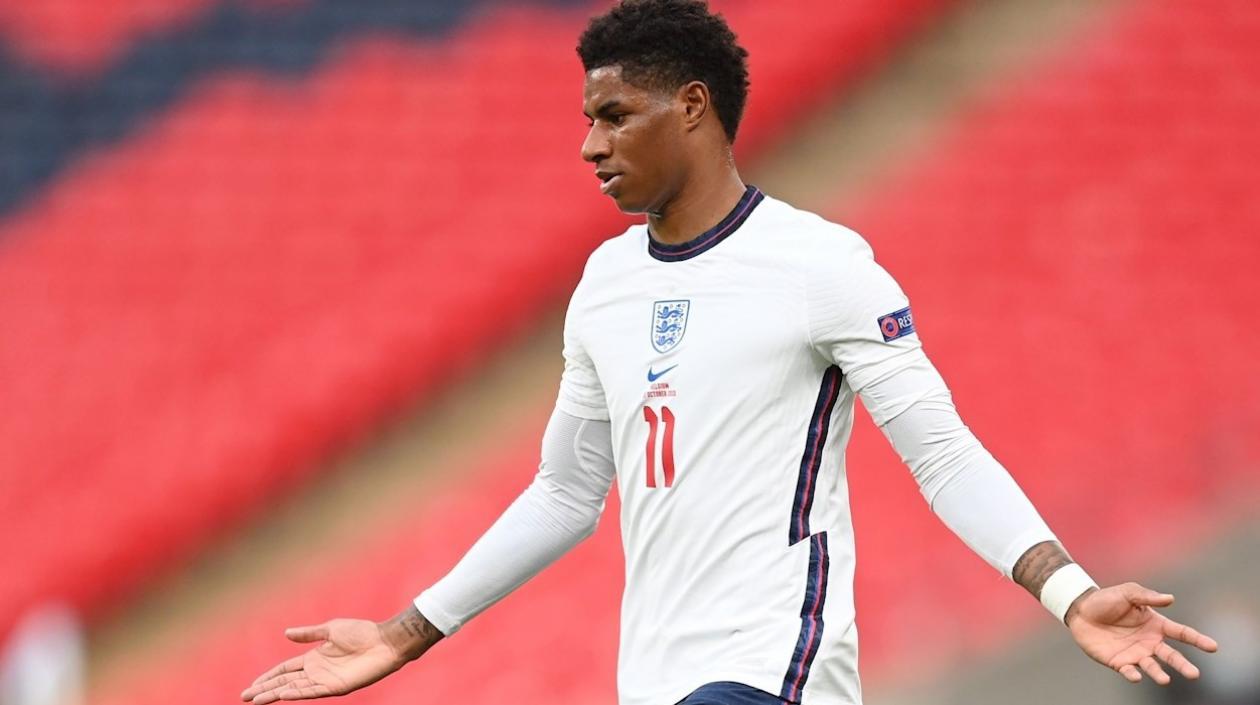 Marcus Rashford, delantero británico. 