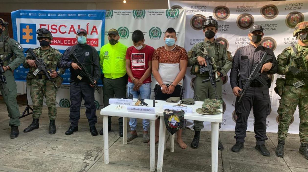 Breiner Orlando Daza Daza, alias Chuky, y Sebastián Mestizo Daza, alias Sebastián, capturados por el caso Cauca.
