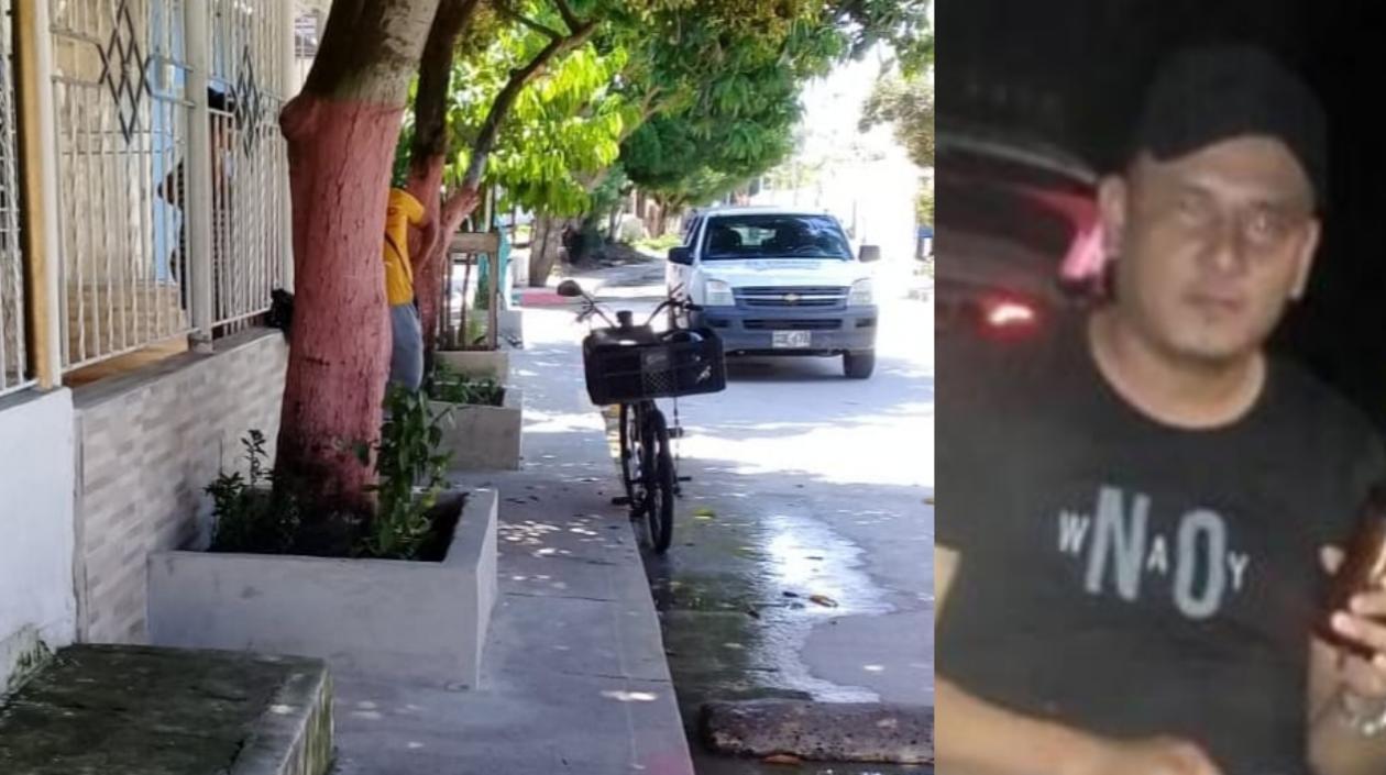 William Enrique Chans Mercado murió encima del sardinel del árbol. 
