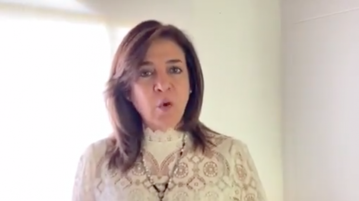 La senadora Milla Romero.