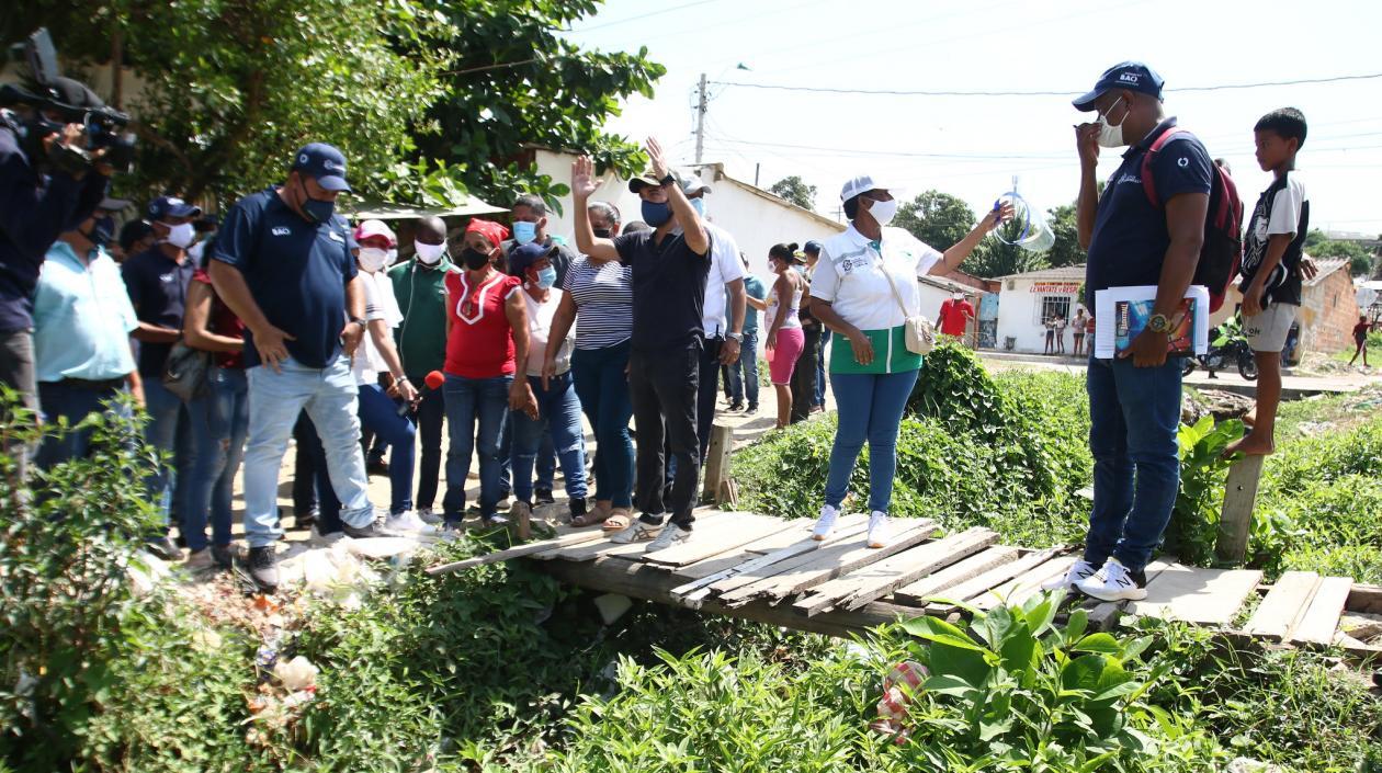 Alcalde Jaime Pumarejo en Las Américas.