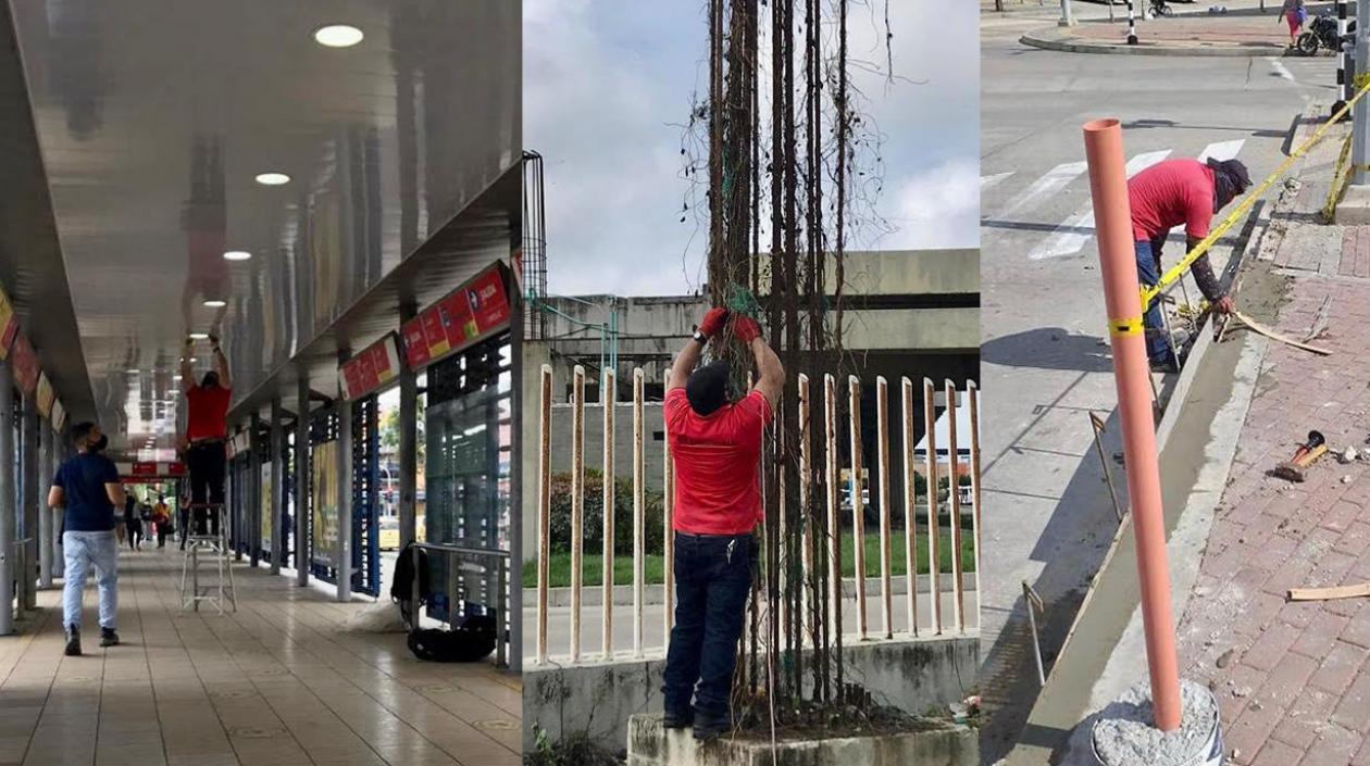 Reparación de estaciones de Transmetro.