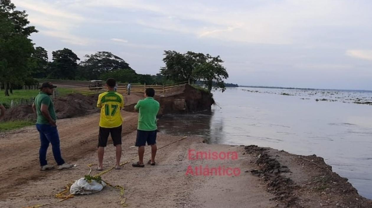 Así está la vía entre Salamina y El Piñón.