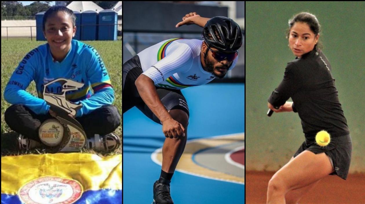  Sharid Fayad, Alex Cujavante y María Fernanda Herazo, son tres de los deportistas apoyados. 