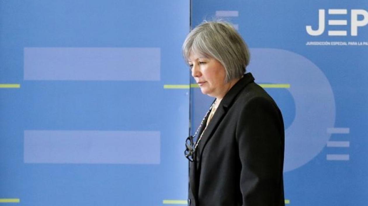 Patricia Linares, magistrada presidente de la JEP.