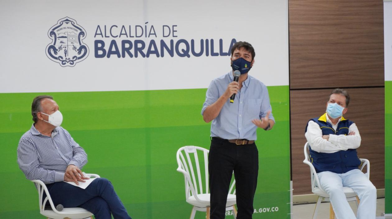 Luis Moscoso, Jaime Pumarejo y Eduardo González.