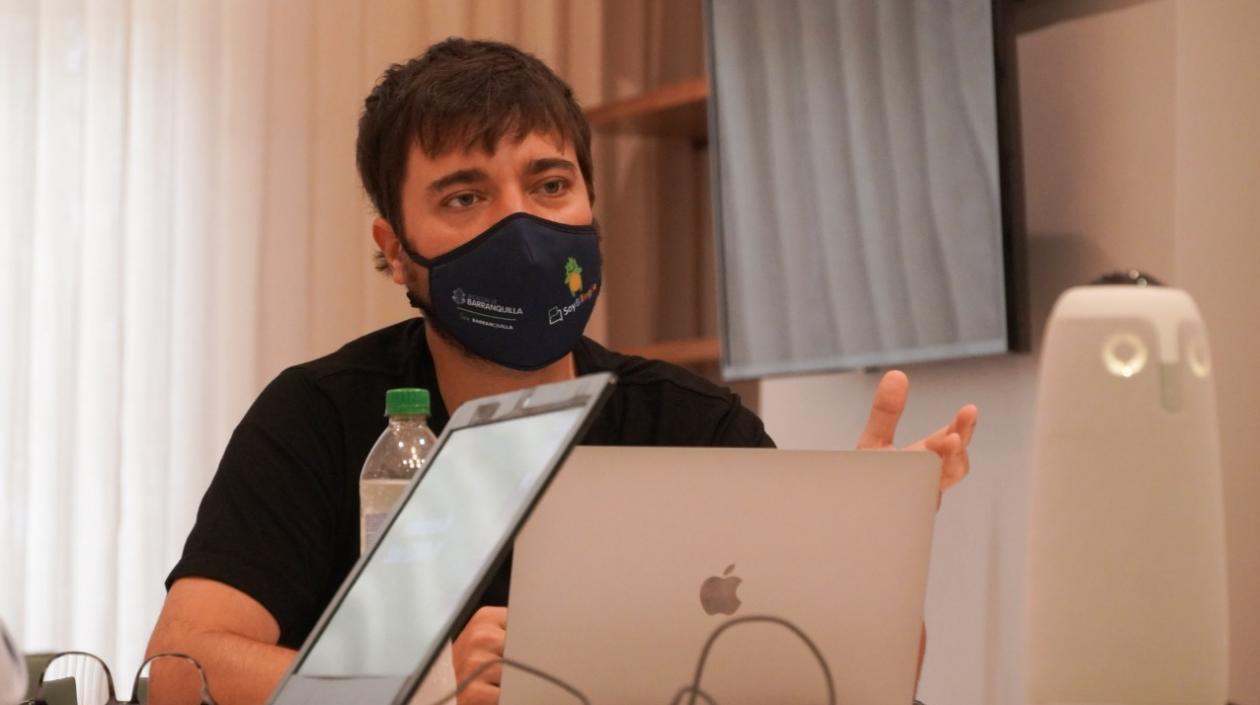 El Alcalde de Barranquilla, Jaime Pumarejo.