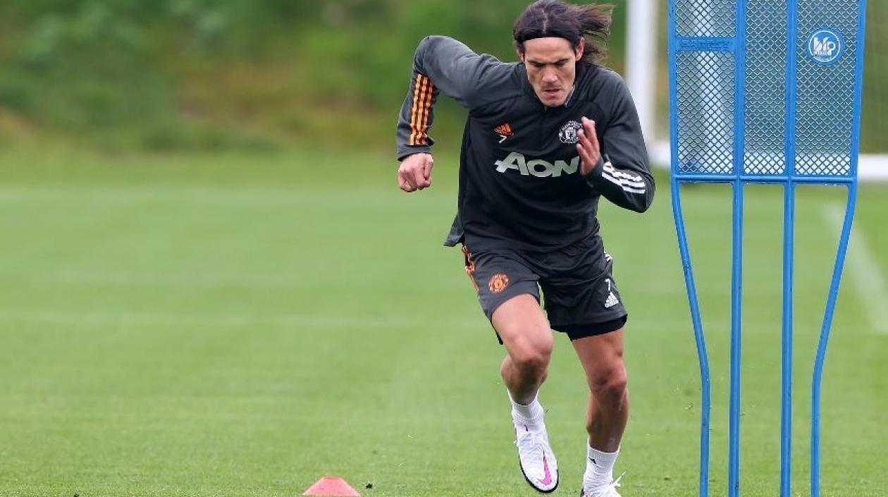 Edison Cavani, delantero uruguayo. 