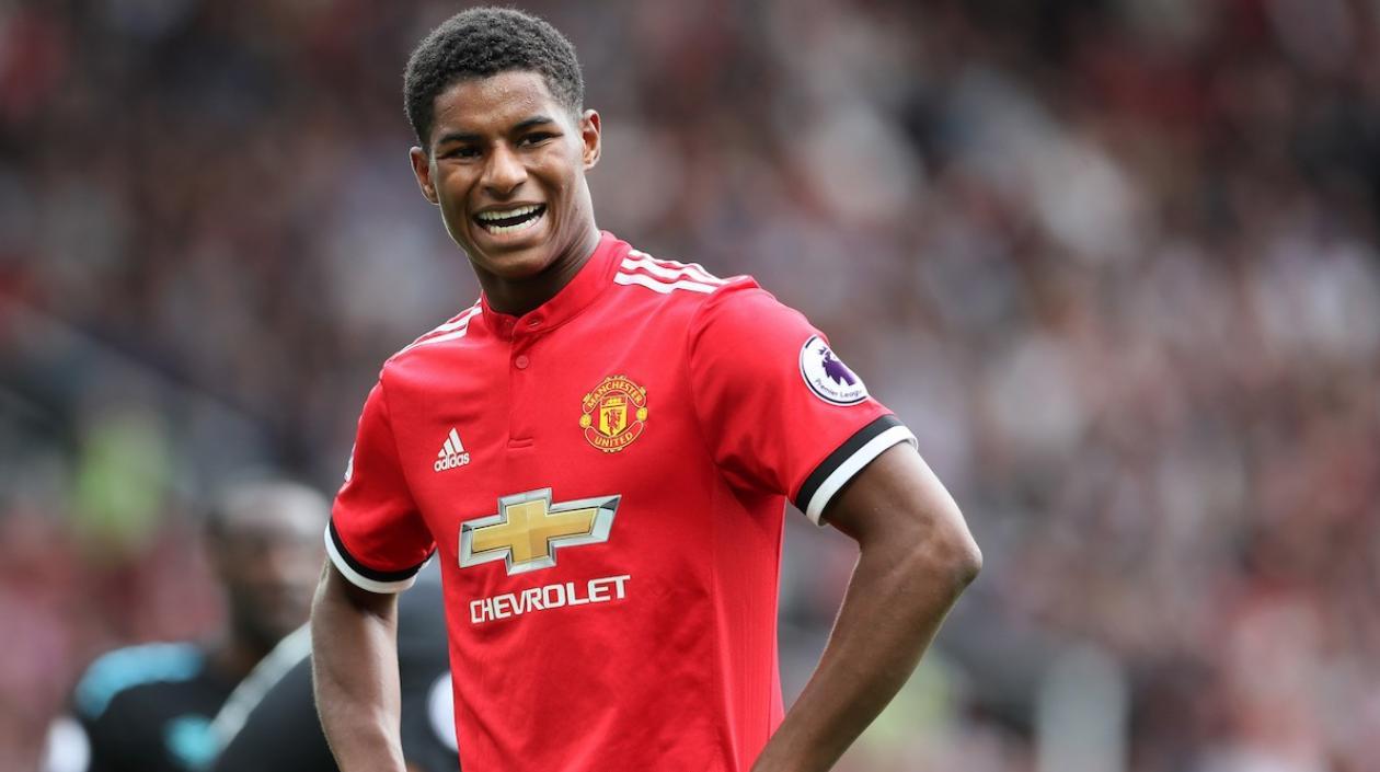 Marcus Rashford, delantero británico. 