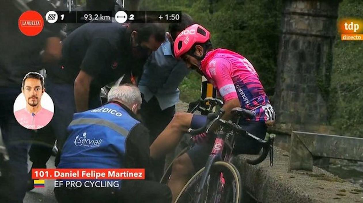 La caída fue en la primera etapa.
