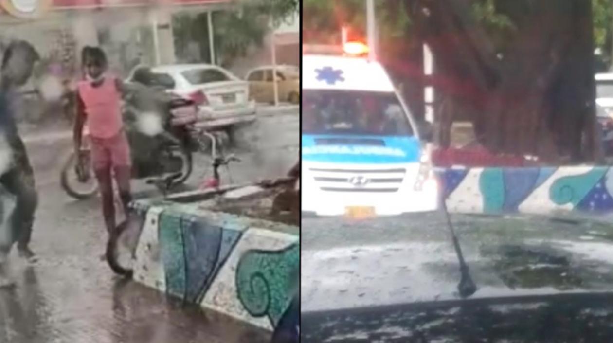 La niña murió en el acto tras ser impactada por el rayo. 