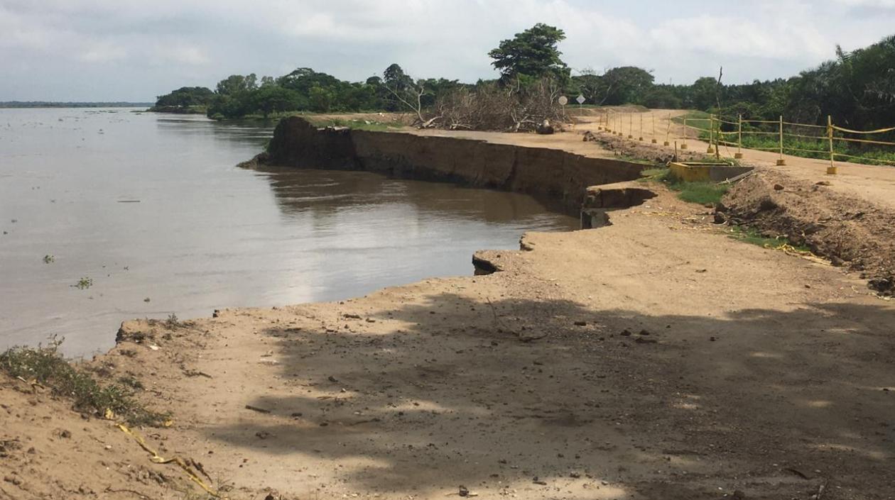 Así se encuentra el carreteable.