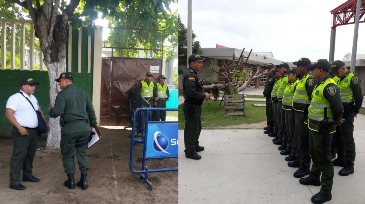 Los policías custodiarán cada uno de los puestos de votación. 