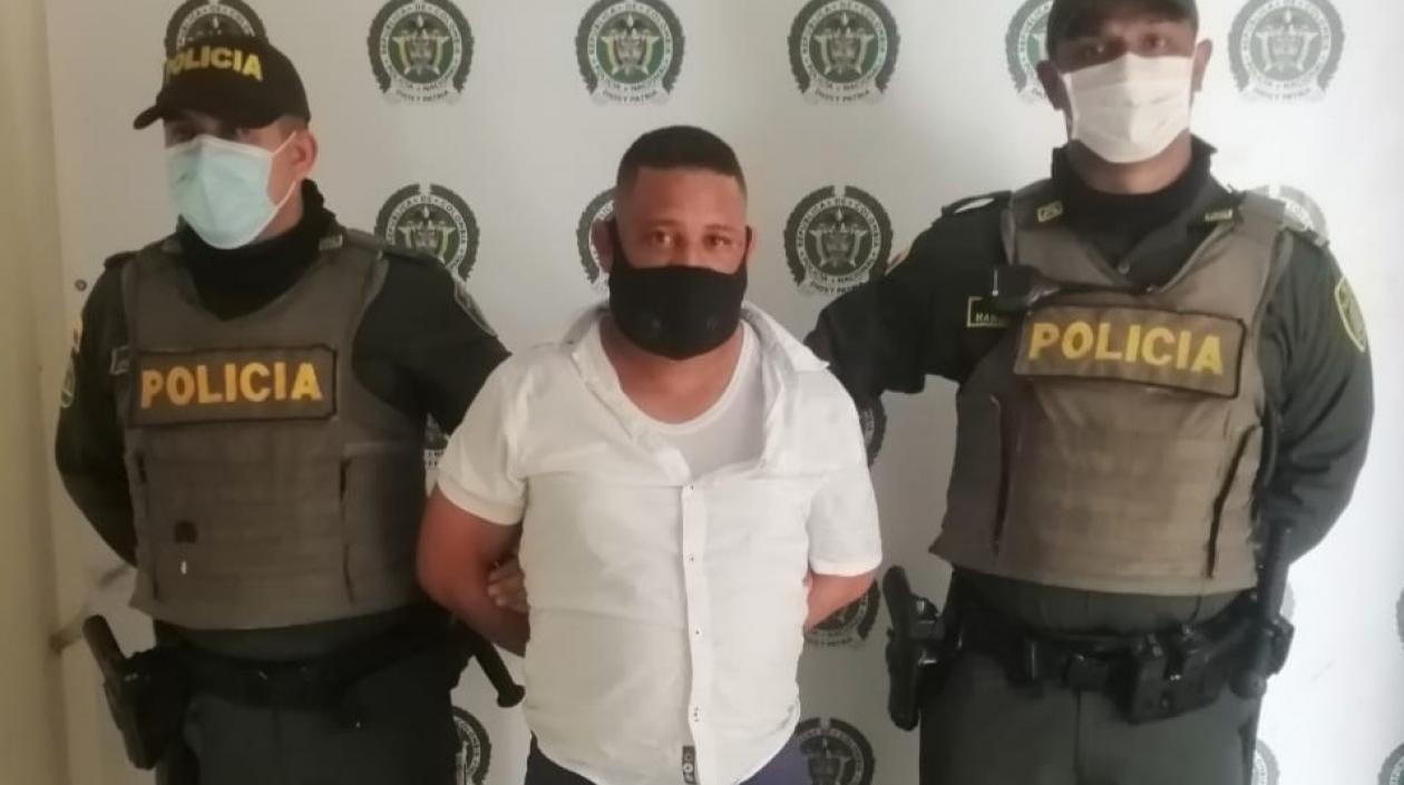 Didier Enrique Suárez San Martín, el capturado.