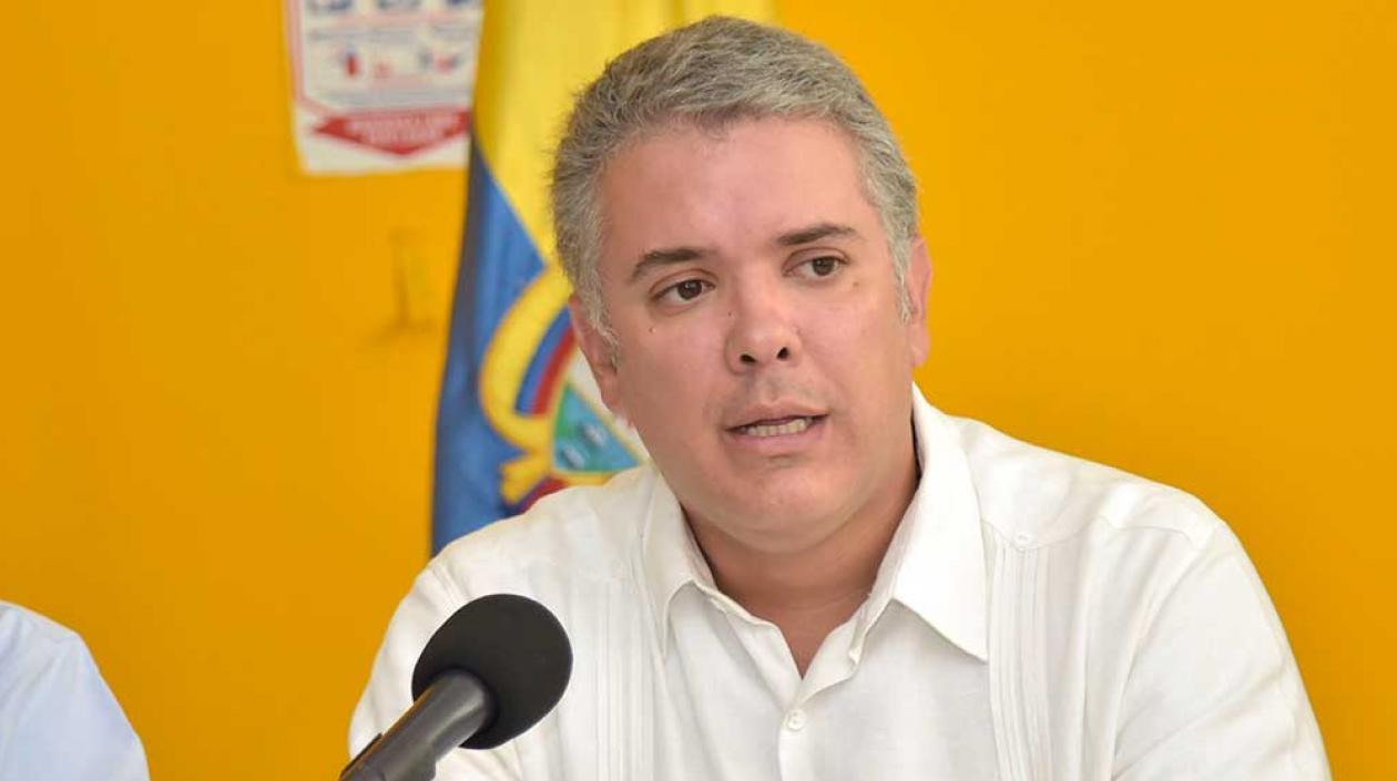 El Presidente de la República, Iván Duque.