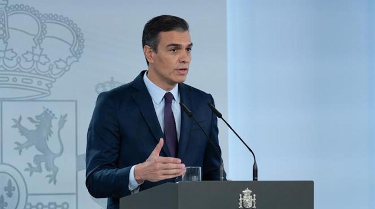 Pedro Sánchez,  presidente del Gobierno español.