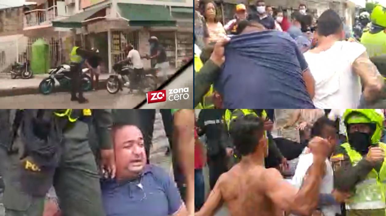 Imágenes de la captura y la 'paloterapia'.