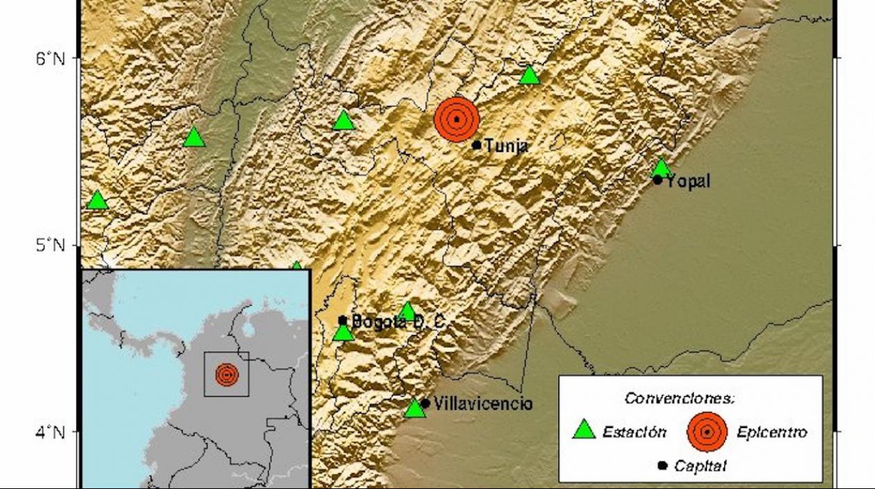 Sismo en Boyacá.