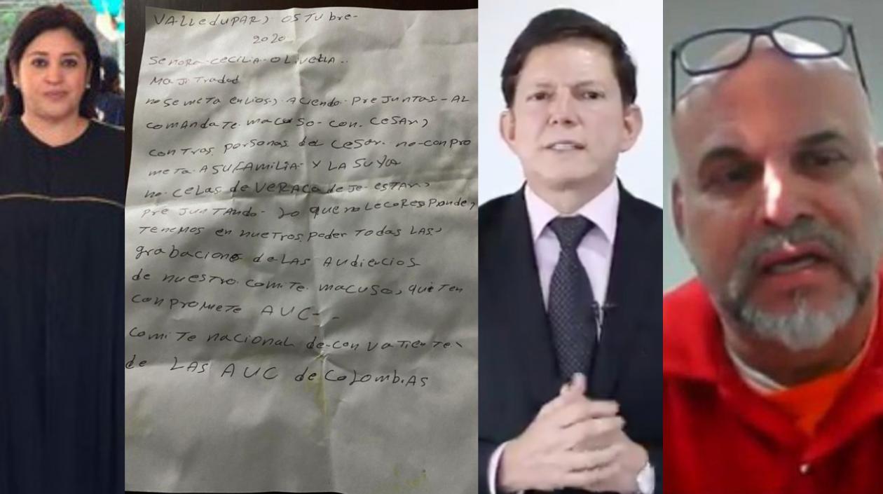 Cecilia Olivalle, el panfleto, MinJusticia y Salvatore Mancuso.