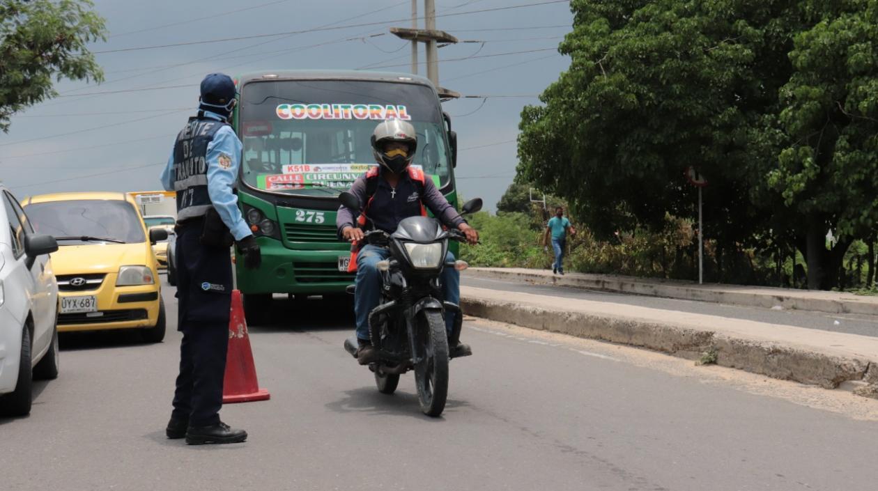 Las motos no podrán circular este viernes 30 de octubre en Soledad. 