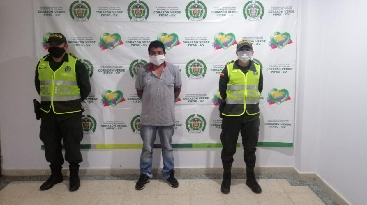 Álvaro Muñoz Núñez fue capturado en fragancia.