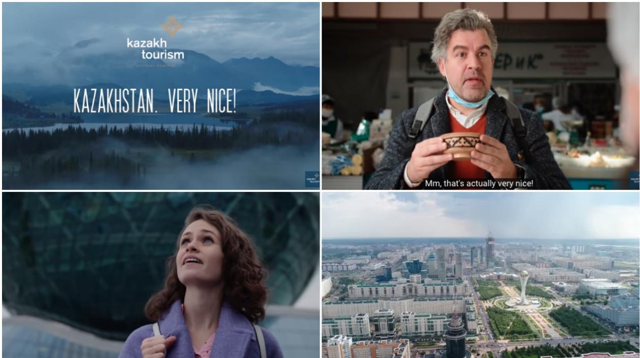 "Very nice! (Muy lindo!)", frase usada para promocionar Kazajistán.