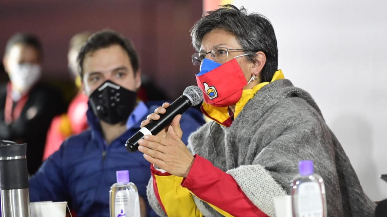 La alcaldesa de Bogotá, Claudia López.