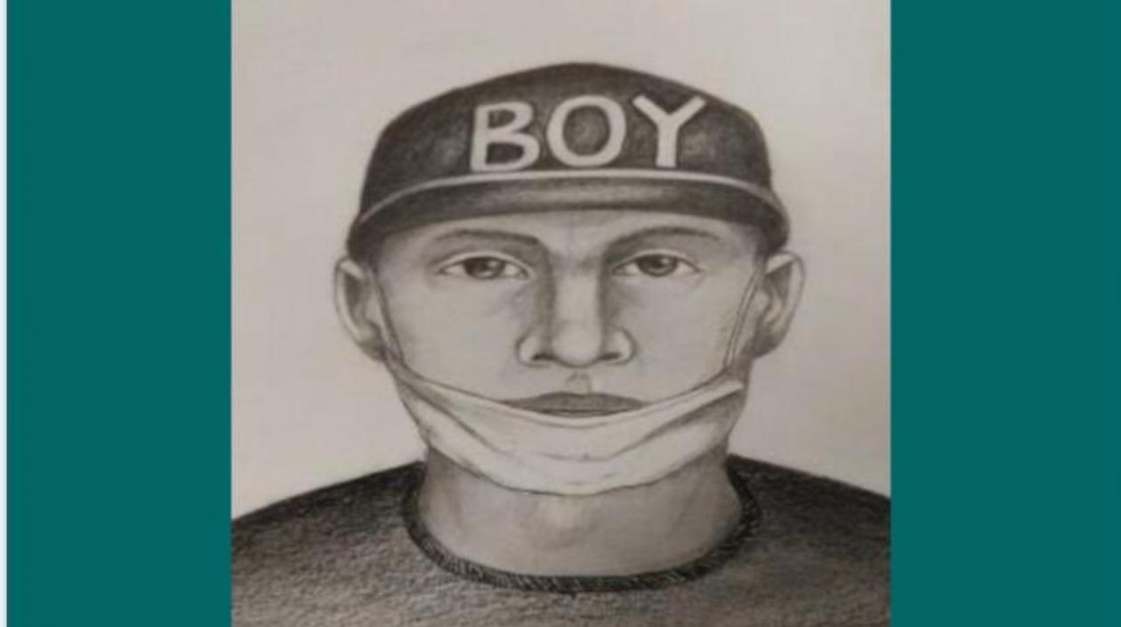 Retrato hablado del presunto asesino de un pasajero de Transmilenio. 