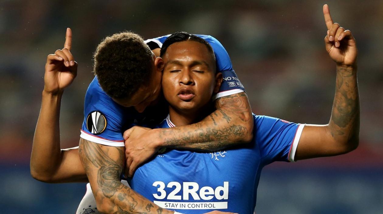 Alfredo Morelos, delantero colombiano. 