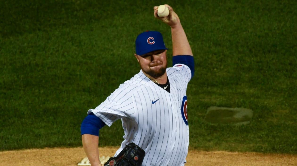 Jon Lester, lanzador zurdo de Grandes Ligas. 