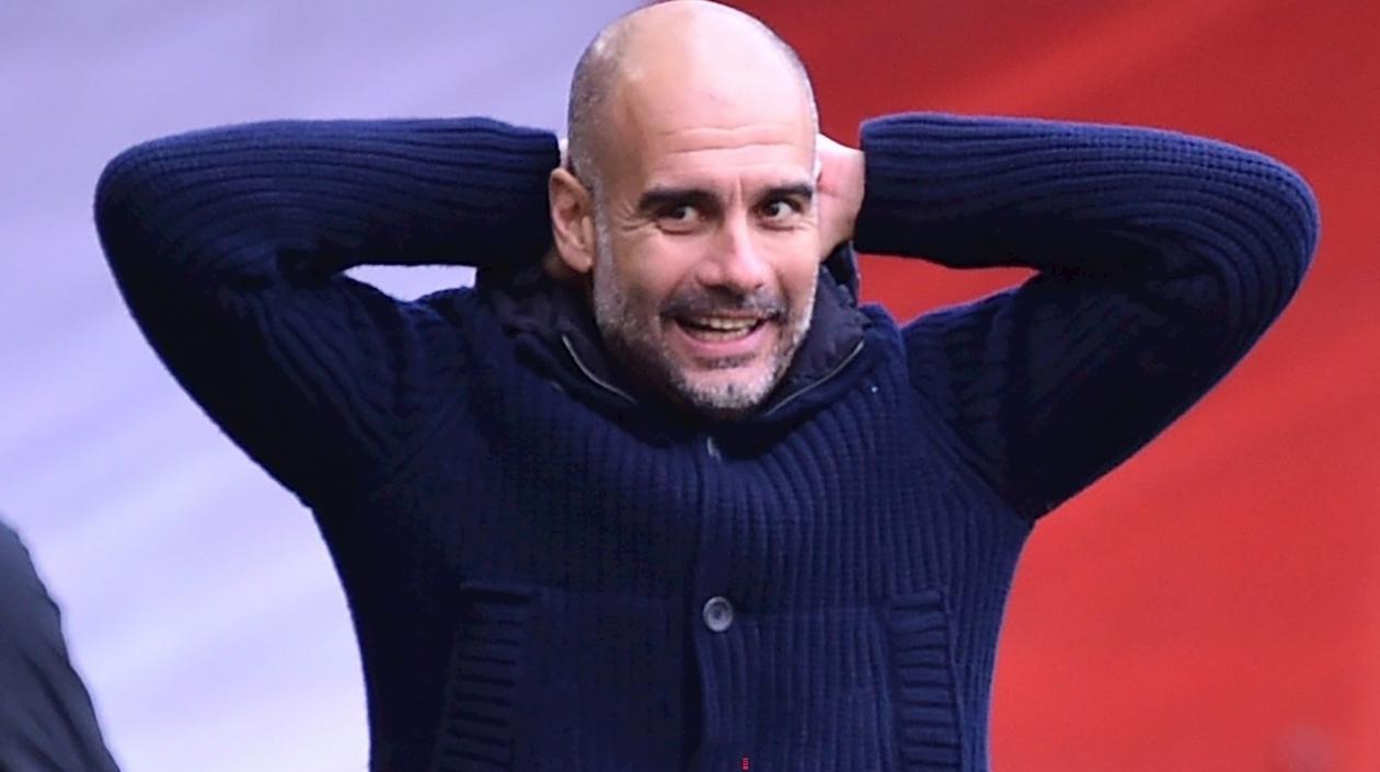 Pep Guardiola, técnico del Manchester City. 