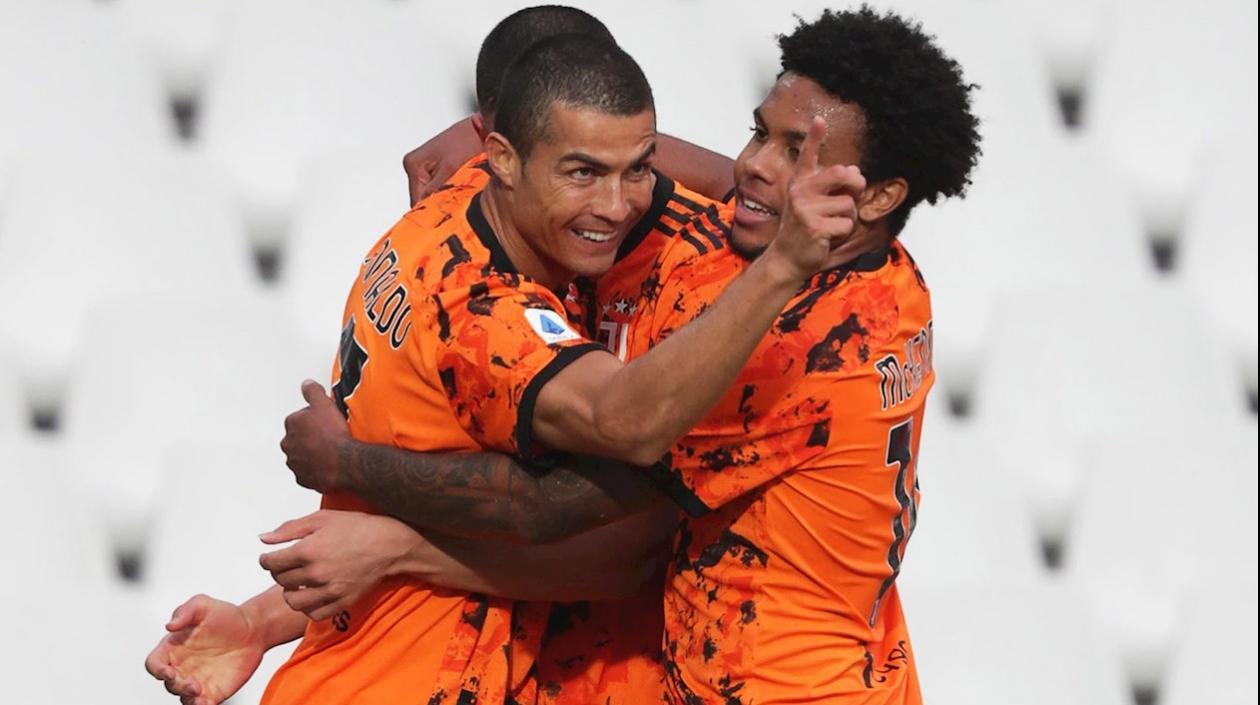 Cristiano Ronaldo celebra una de sus anotaciones. 