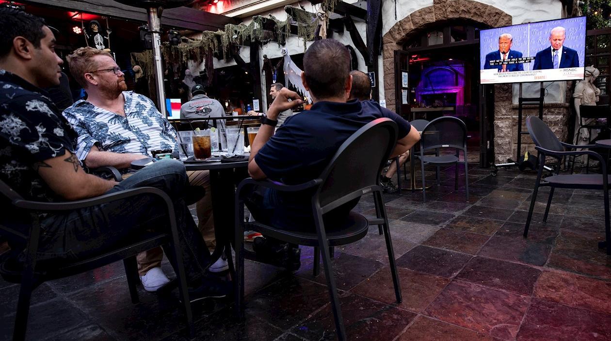 Imagen del último debate presidencial.