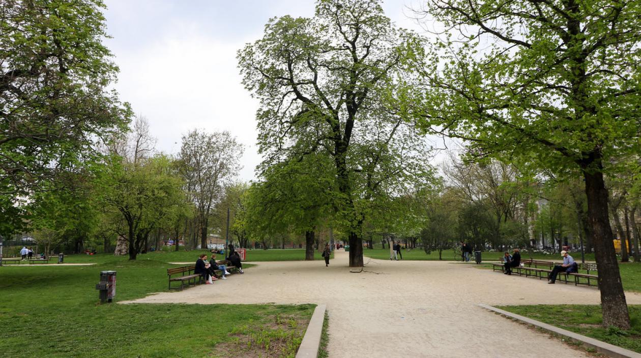 El parque de Monbijou en Berlín.