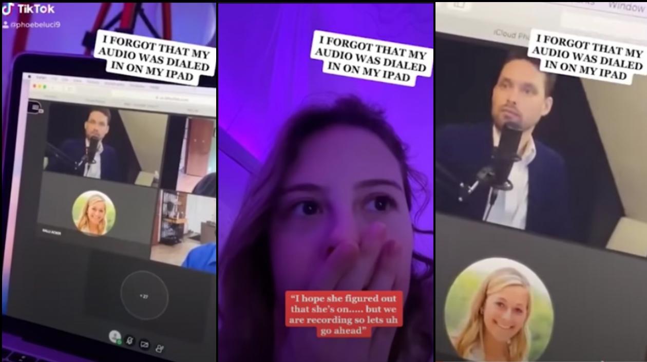 Momento incomodo de la estudiante. 