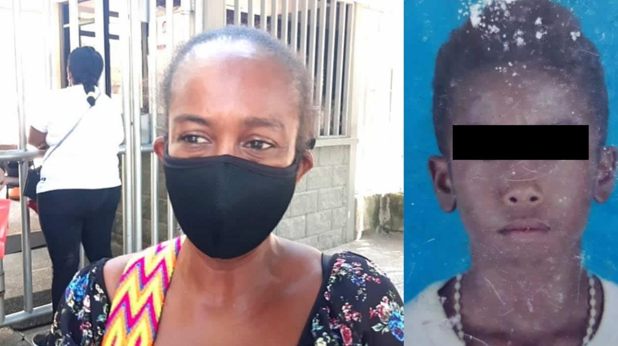 María Eugenía Manotas, mamá de Jesús David Eguis Manotas. 