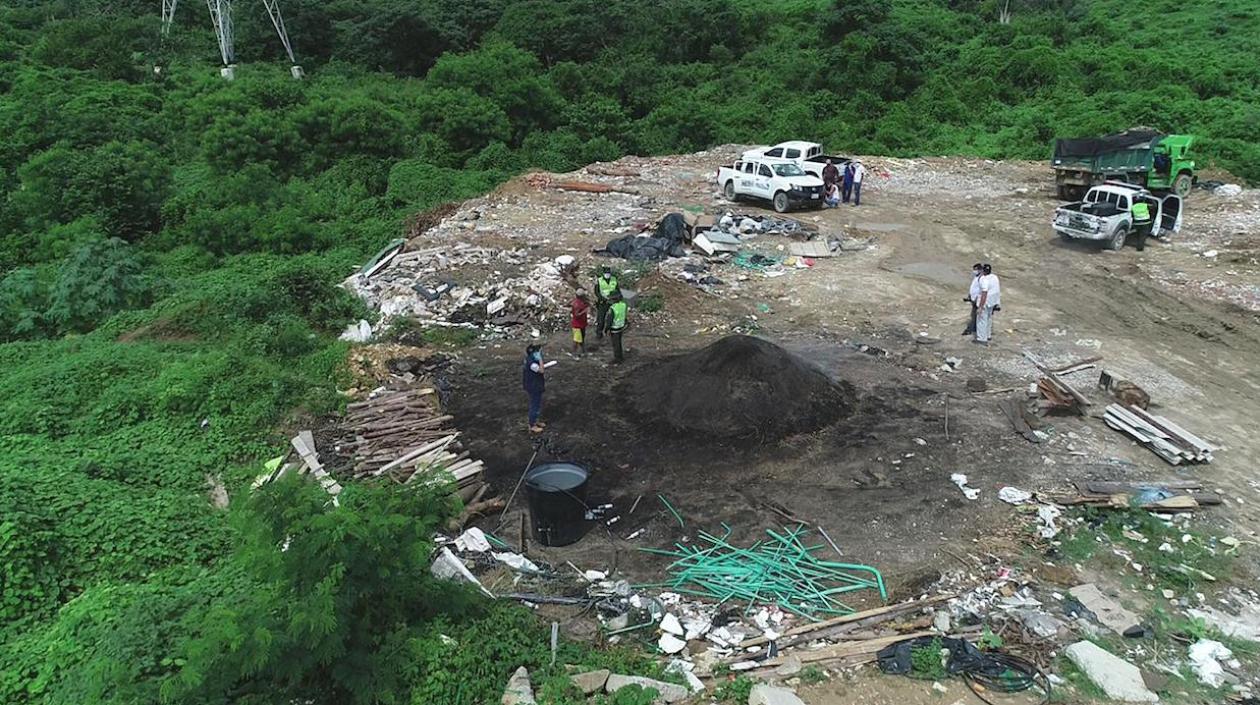 Lugar donde se cumplió el operativo.