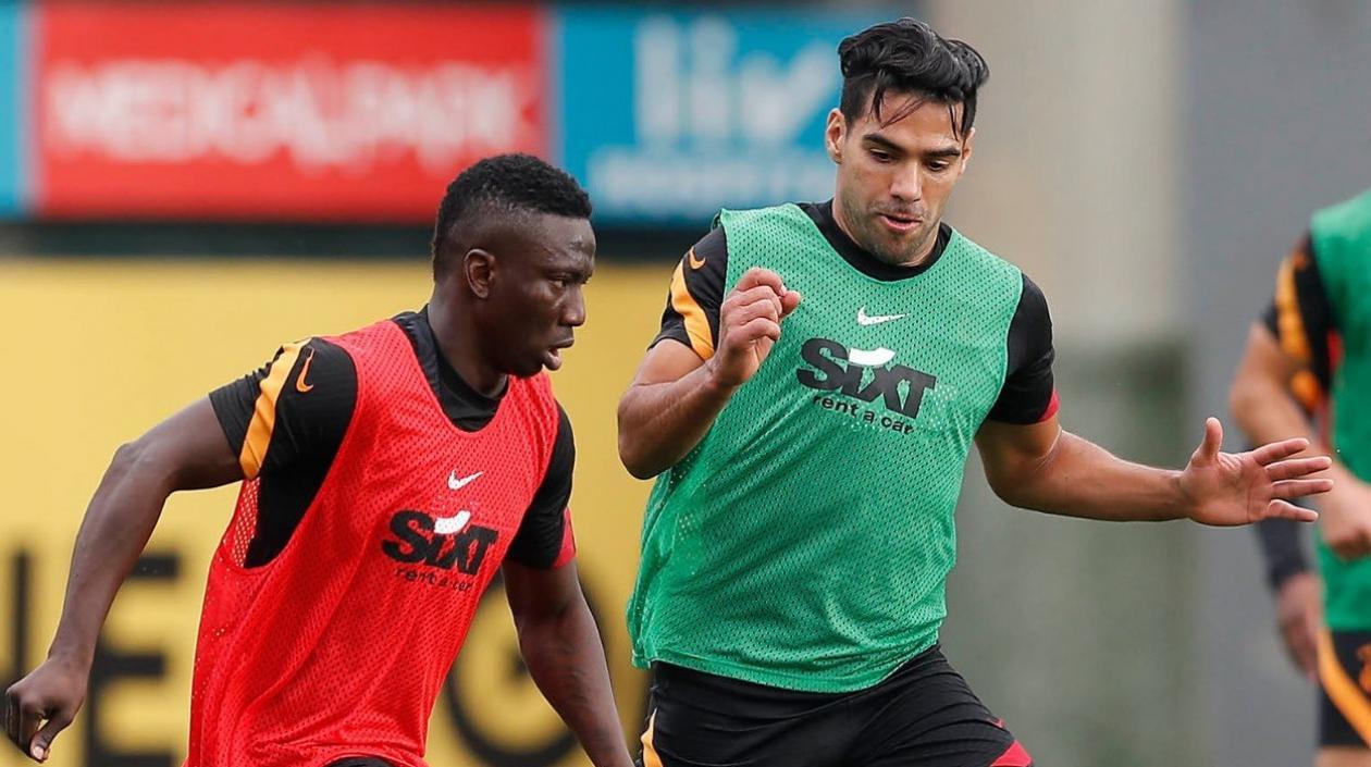 Falcao García, durante un entrenamiento. 