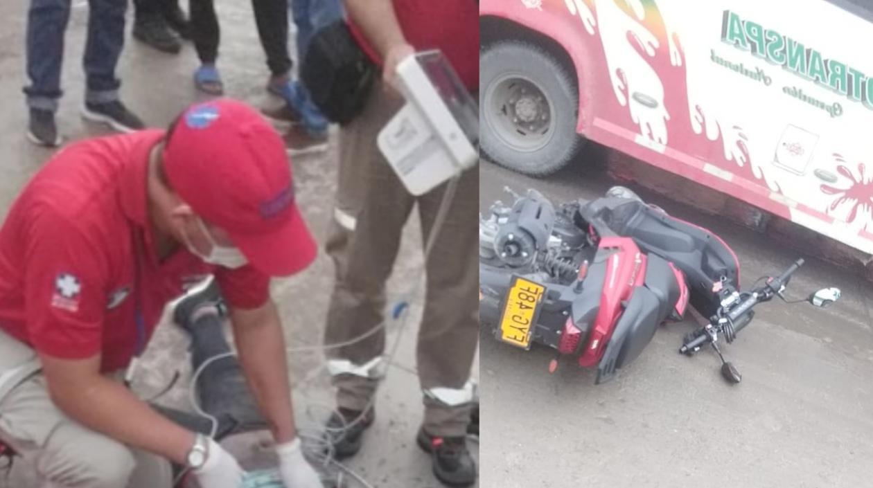 Al lugar llegaron paramedicos para auxiliar a la mujer, pero nada pudieron hacer porque ya estaba muerta. 