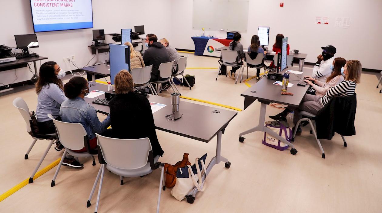 Imagen del conteo en Georgia.