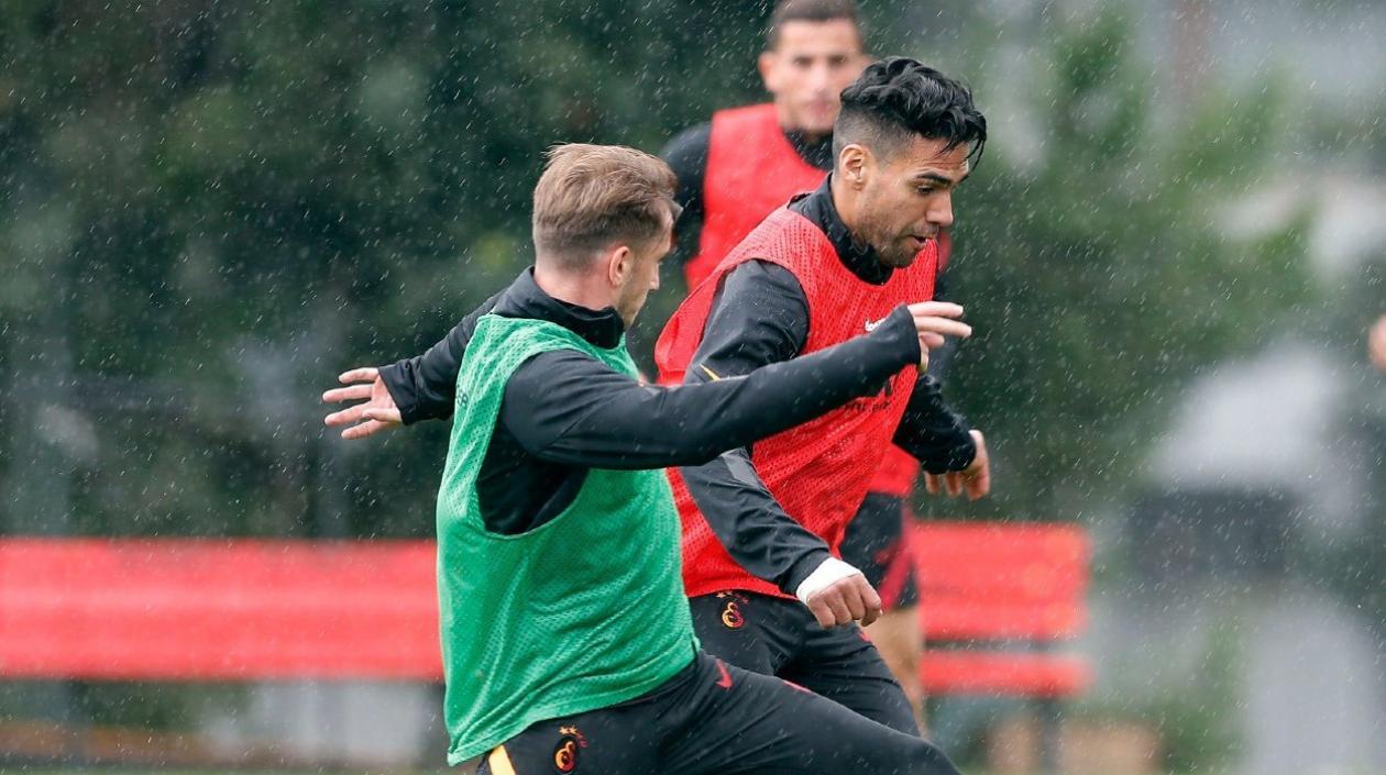 Falcao García, durante un entrenamiento. 