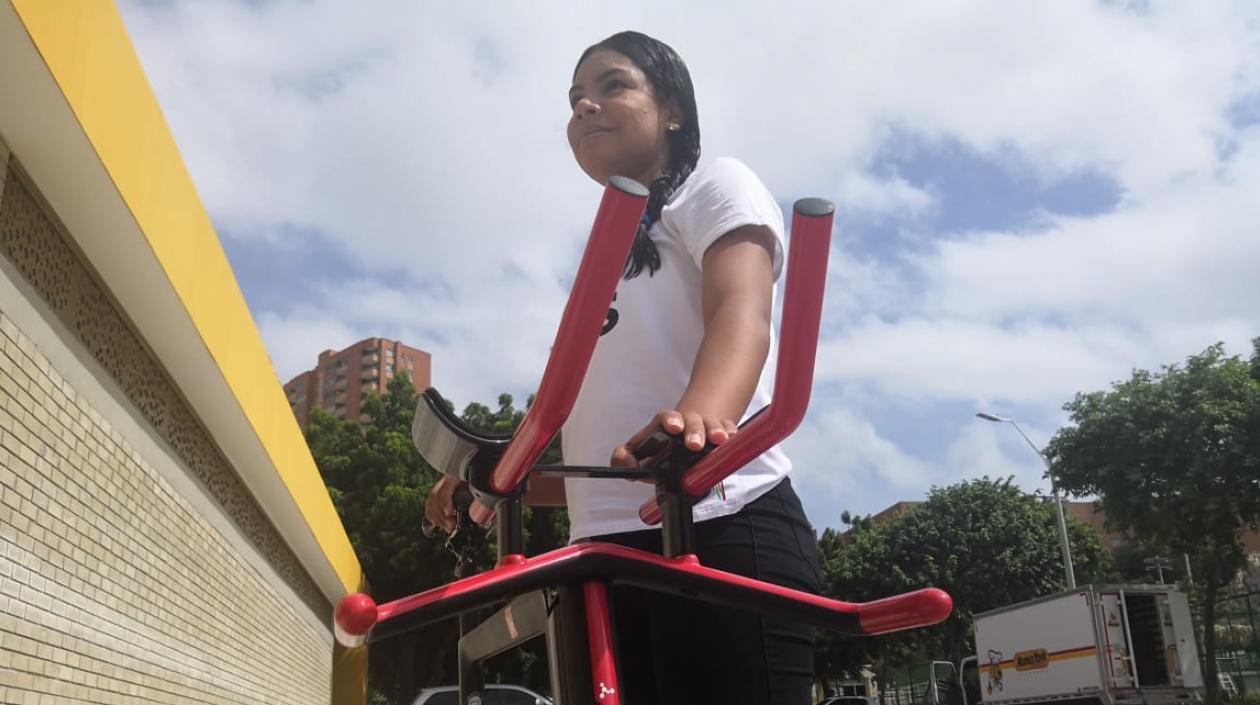 Marianis Salazar, ciclista del Atlántico. 