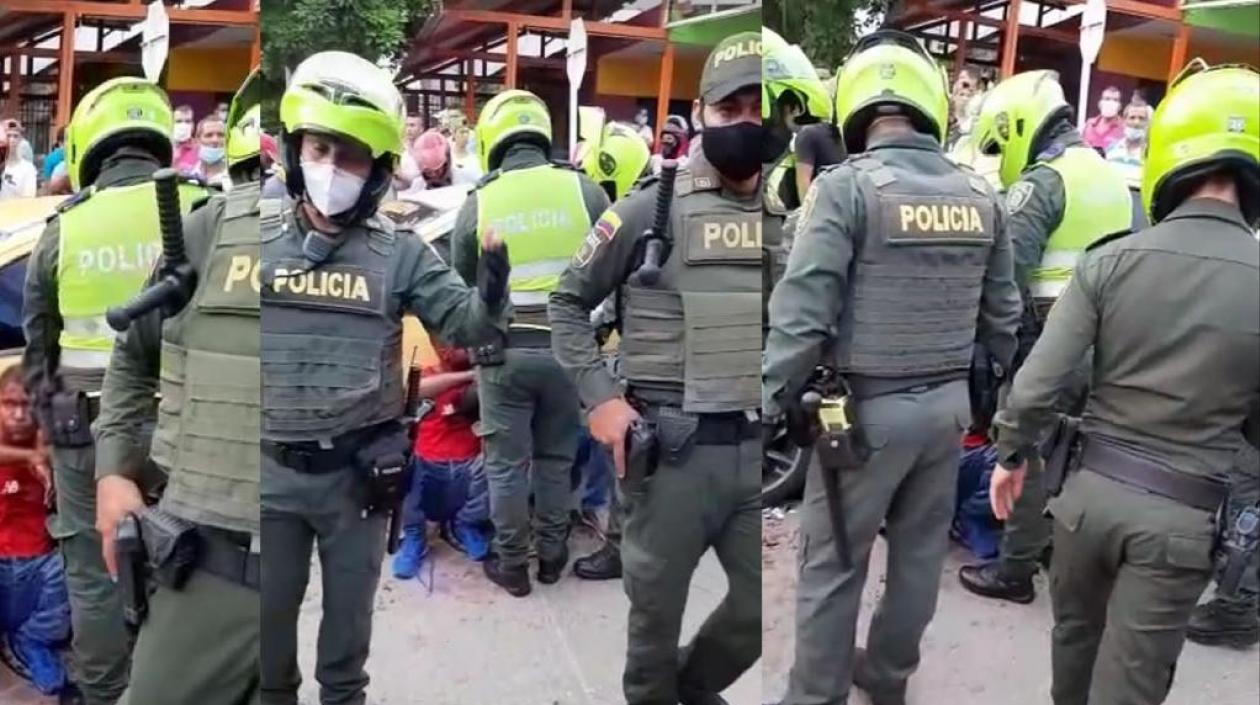 Policías protegieron a los antisociales.